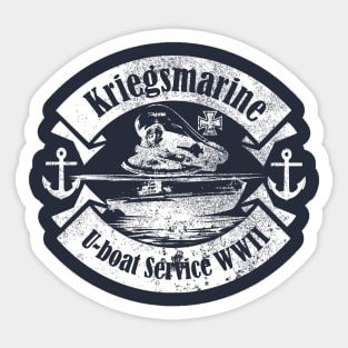 WW2 Kriegsmarine U-boat Service (distressed) Sticker